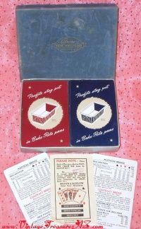 Basic Food Materials “Bake-Rite Pans” Vintage ca 1920s-1930s Brown & Bigelow Double Decks Set of Remembrance Advertising Playing Cards in Felt Box <b><span style='color:red'> *****FIRST CLASS SHIPPING INCLUDED – DOMESTIC ORDERS ONLY!***** </span></b><span style='color:purple'> Image for Basic Food Materials “Bake-Rite Pans” Vintage ca 1920s-1930s Brown & Bigelow Double Decks Set of Remembrance Advertising Playing Cards in Felt Box <b><span style='color:red'> *****FIRST CLASS SHIPPING INCLUDED – DOMESTIC ORDERS ONLY!***** </span></b><span style='color:purple'>